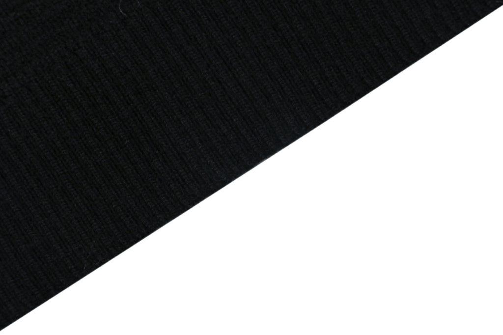 Stone Island Black Badge High-Neck Zip-Up Knit Jacket - Black
