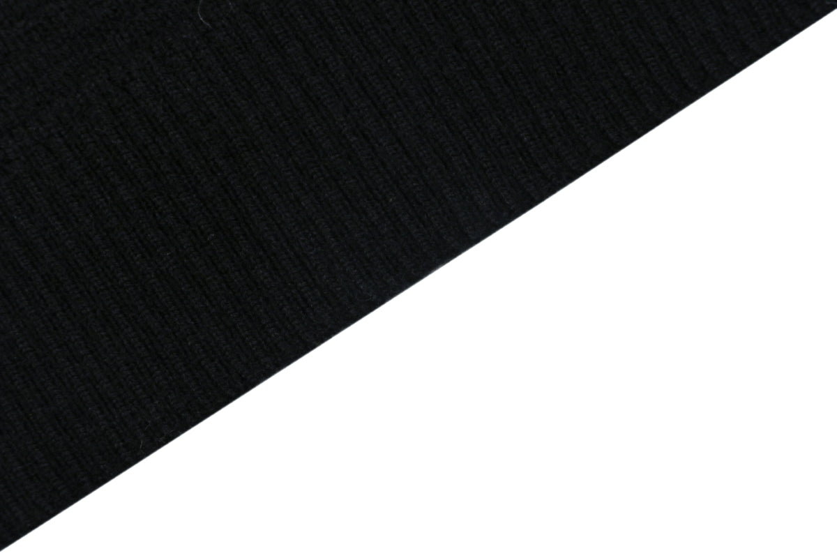 Stone Island Black Badge High-Neck Zip-Up Knit Jacket - Black