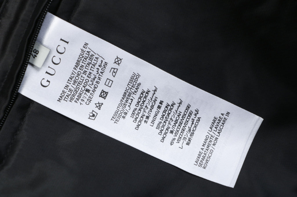 Gucci All-Over GG Sherpa-Style Zip-Up Jacket - Navy & White