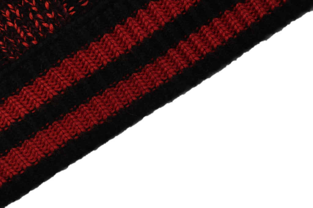 Louis Vuitton Checkerboard High-Neck Sweater - Black & Red